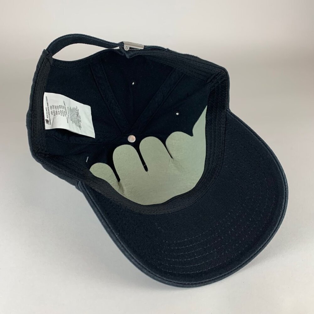 New Balance Mens Black Relaxed Fit Strapback Adjustable Hat New - Picture 4 of 5